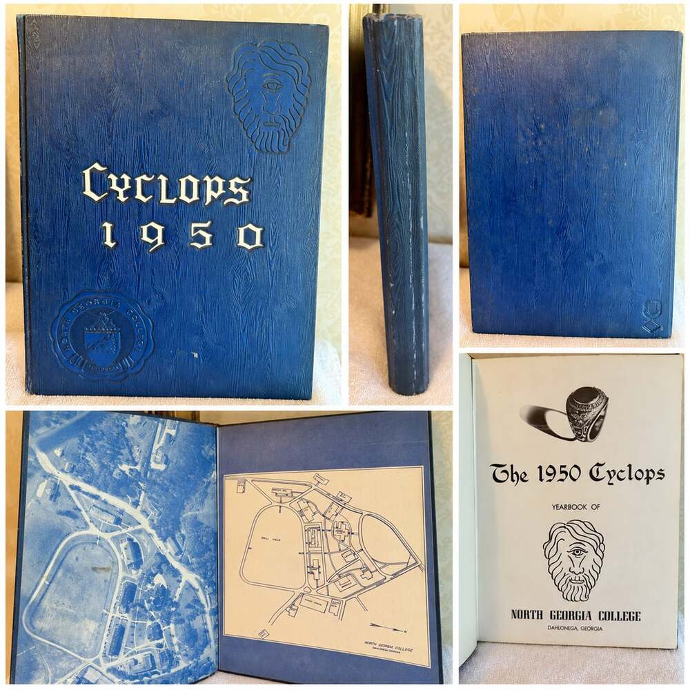 1950 North Georgia College Cyclops Yearbook + Original Ephemera